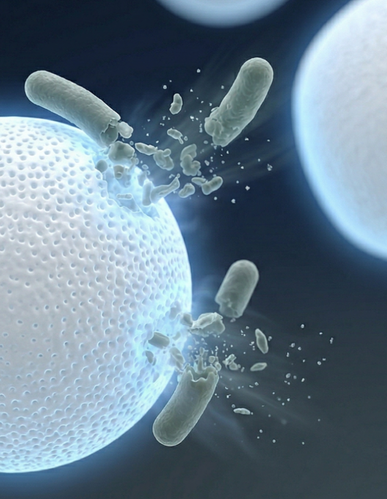 NaPoGlass™ 金屬離子捕捉抗菌材料